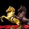 Figura de Caballo de Bronce para el Éxito Inmediato, Caballo del Zodiaco, Adorno de Caballo de Cobre para Sala de Estar u Oficina, Artículo Artesanal, Regalo para Inauguración de Casa o Negocio