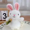 Juguete de Peluche de Celebridad de Internet Bolsa de Conejo Rábano Colgante de Llavero Muñeco de Conejo Llavero de Pareja para Hombres y Mujeres Muñeco