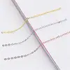 Cor-Preservante Corrente Plana O-chain Acessórios de Joalheria Feitos à Mão Material para Pulseira Brinco Colar Marcador de Página Extensão de Corrente com Pingente DIY
