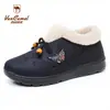 Botas de Neve Quentes de Inverno Western Camel para Mulheres, Forradas com Fleece, Espessadas, Botas Leves de Algodão, Sapatos Peludos Modernos e Confortáveis