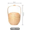 Mini Cesta Tejida de Bambú Decoración Sashimi Cesta Pequeña de Bambú Cesta para Snacks Japoneses Bandeja Pequeña de Bambú Decoración de Presentación de Platos Productos de Bambú