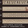 Linha de Madeira Maciça Borda de Tira Esculpida Estilo Europeu Linha de Borda Grande Muralha da China Linha da Cintura Padrão de Fundo do Teto Parede de Fundo da TV Tira Decorativa