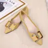 Primavera Zapatos de Mujer de Punta con Pedrería para Estudiantes Nuevos Suela Suave Versátiles Boca Baja Zapatos Escotados de Mujer Zapatos Planos Perezosos Trabajo de Mujer