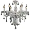 Candelabro de cristal estilo europeo, lámpara elegante para sala de estar de villa, lámpara lujosa para comedor, lámpara para salón de hotel de edificio dúplex, salón de bodas