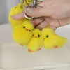 Llavero de Piel de Visón Real Zorro Pequeño Colgante de Peluche Lindo para Bolsos de Mujer Accesorios para Llavero de Coche Adorno de Zorro