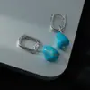 Pendientes de Imitación Turquesa Estilo Étnico Retro Personalizados Diseño de Nicho Pendientes de Lujo Ligero Alto Temperamento Venta al por Mayor