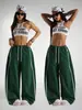 Pantalones de chándal anchos de estilo retro americano para mujer, con doble raya blanca, cordón, cintura elástica, casual, largos, para street dance hip-hop