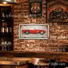 Pôster de Carro Esportivo Clássico de Comércio Exterior Pintura em Lata Metal Decor de Casa Moderno Placa de Licença de Folha de Flandres Arte de Parede 15x30cm