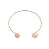 Pulsera Caliente Abierta Transfronteriza Moda Vintage Hoja Alas Lazo Pulsera Personalidad Temperamento Pulsera Geométrica
