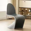 Silla Dong Chair Estilo Forma Irregular de Moda Silla de Comedor Creativa Silla Acrílica Hogar Moderno Simple Respaldo Taburete de Maquillaje Diseño