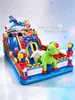 Castillo Hinchable Grande con Tobogán para Niños, Parque de Juegos Hinchable de PVC para Exteriores, Combinación de Juguetes Hinchables, Equipo de Diversión
