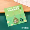 Marcador de Página Criativo de Metal Pingente Fofo Suporte para Marcador de Página Leitura Papelaria Criativa para Estudante Recompensa Pequeno Presente Marcador de Página Panda