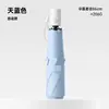 Paraguas Automático Plegable y Portátil Ultra Ligero de Seis Varillas Estilo Japonés y Coreano Transfronterizo, 70% de Descuento, con Recubrimiento Negro para Protección Solar, para Mujeres