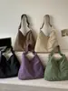 Bolso de hombro de estilo coreano simple retro de nicho transfronterizo 2026, bolso de mano casual de color sólido de gran capacidad
