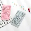 Molde de silicone com alfabeto inglês AABB feliz aniversário DIY molde de chocolate ferramentas de panificação para Argila