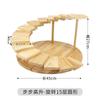 Celebridad de internet especial barbacoa madera plato escalera escalonada estilo japonés de 12 capas plato creativo vajilla restaurante olla caliente