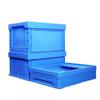 Caja de Plástico Plegable para Rotación, Caja Cuadrada Engrosada para Transferencia de Piezas de Automóvil con Tapa, Contenedor Plegable para Logística