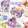 Sanrio Princesa Magnético Vestir Adesivos Crianças Adesivos Magnéticos DIY Geladeira Adesivos Meninas Vestir Brinquedos