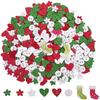 Venda Direta de Fábrica Árvore de Natal/Luvas Estampadas/Chips de Madeira de Alce Coloridos Decoração de Natal Patches Decorativos Artesanais DIY