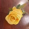 Rosa de botão único simulação de rosa decoração de salão de casamento flor de seda adereços para vestido de casa atacado comércio exterior