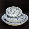 Nuevo Color Bajo Esmalte 2023 526 Flor Salud Vajilla Porcelana Azul y Blanca Bol para Cena Plato para Verduras Apto para Microondas