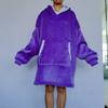 Ropa Holgazana de Franela con Forro Polar Espesada de Doble Capa Compuesta para Adulto Jersey Ropa para el Hogar Manta Holgazana para Salir Ropa a Prueba de Frío