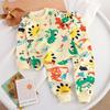 Roupas de Algodão Puro de Outono para Crianças, Conjunto de Roupa Íntima Base para Bebês, Roupas de Algodão para Meninas, Uniformes Escolares, Calças de Outono para Bebês, Estilos de Primavera e Outono