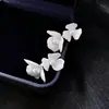 Pendientes de plata de ley S925 estilo coreano de lunares con lazo 2026 nuevos de moda populares versátiles de alta gama hermosos pendientes para mujer