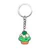 Centenas de St. Pingentes de Chaveiro Dia de São Patrício, Decorações de Chaveiro Chapéu Verde DIY de Borracha Macia em PVC, Itens de Presente