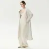 Cárdigan de punto de cachemira, holgado y largo, versátil, prenda exterior de estilo francés, simple, adelgazante, súper suave, abrigo moderno
