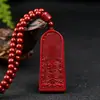 Pendente Comando dos Cinco Trovões Dourado Areia Dourada Roxo Cinábrio Joia Taoísta para o Ano de Nascimento Comando da Roda Dourada de Baixo Teor