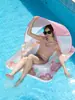 Amazon Toldo para Piscina Cama Flotante Inflable para Hombres y Mujeres, Sillón Flotante para Agua, Cama Flotante Gruesa de PVC para Piscina
