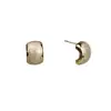Pendientes Retro Franceses de Arena Movediza con Gota de Aceite para Mujer, Pendientes de Temperamento de Lujo Ligero de Nicho, Accesorios para Orejas Simples y Versátiles