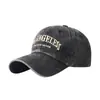 Gorra de Béisbol Lavada Bordada con Letra Vintage para Exteriores para Hombres y Mujeres, Gorra Casual Versátil con Visera Curva y Esquinas Rígidas para Proteger del Sol