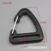 Suprimento em estoque Gancho de arame triangular de 2,5 cm Gancho de escalada Gancho de arame de aço POM Gancho triangular de 3,8 cm
