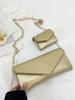Bolso de hombro de moda transfronteriza 2024, nuevo bolso de noche con cadena láser, bandolera de tela, pequeño bolso de noche cuadrado de moda.