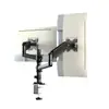 Soporte Universal para Monitor de Computadora sin Taladro, Brazo Mecánico Neumático Giratorio para Pantalla Única/Doble