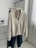 Suéter Cárdigan de Punto Acanalado para Mujer 2026 Otoño/Invierno con Cuello Alto, Doble Cremallera y Detalle de Botones, Abrigo Suéter Cálido