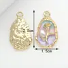 Accesorios para Joyería DIY Estilo Chanel Pequeños Transfronterizos, Joyería DIY Hecha a Mano con Flor Ovalada, Accesorios para Joyería DIY de Aleación Esmaltada