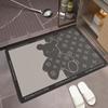 Alfombrilla absorbente de diatomeas para cocina, baño, puerta, secado rápido, antideslizante