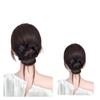 Postizo para Moño Pinza de Garra Goma para el Cabello Herramienta para Peinado de Moño Natural Esponjoso Postizo para Moño Bajo