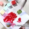 Mini bloco de tofu para manicure Esponja de gel Pat gradiente blush florido clipe de arranhar quadrado pequeno conjunto de ferramentas para unhas