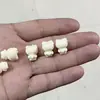 1 Pieza de Fruta de Marfil Tallada Zorro de Nueve Colas Cuentas Sueltas para Pulseras, Collares y Accesorios DIY Venta al por Mayor
