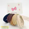 Diadema Elástica para el Cabello de Nylon de Alta Calidad, Color Té con Leche, Gruesa, Sin Pilling, Sin Costuras, Cuerda Suave y Amigable con la Piel, Empaquetada en Tarjeta