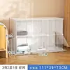 Jaula para Gatos para Uso en Casa, Interior, Puede Albergar una Caja de Arena para Gatos, Casa para Gatos, Espacio Grande para Gatos, Nido para Gatos en Balcón, Ensamblaje de Tres Niveles