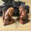 Figura de tigre de madera de azufaifo golpeada por un rayo natural taoísta con marcas de rayo pesadas, figura de tigre de madera de azufaifo tallada a mano para decoración del hogar, figura de tigre negro