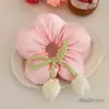 Yu Shuxin com anel de cabelo de intestino grosso de tulipa, rabo de cavalo baixo feminino, corda de cabelo, temperamento, corda de cabelo para rabo de cavalo, enfeite de cabeça fresco