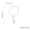 Collar Europeo y Americano Transfronterizo con Borla de Circonita Incrustada de Diamantes, Personalizado, Cadena para Clavícula Moderna y Versátil, Collar de Lujo Ligero y de Alta Gama al por Mayor