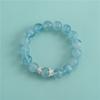 Plata Esterlina S925 Plata Tailandesa Flor Pequeña Flor Tori Accesorios para Sombrero DIY Hecho a Mano Cuentas Trenzadas Cuerda Pulsera Cuentas Espaciadoras