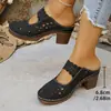 Sandalias planas de talla grande transfronterizas europeas y americanas 2026 para mujer, punta cerrada, de verano huecas europeas y americanas al por mayor de talla grande